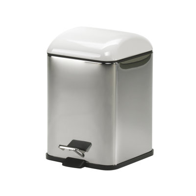 WS Bath Collections Karta Waste Basket with Foot Pedal