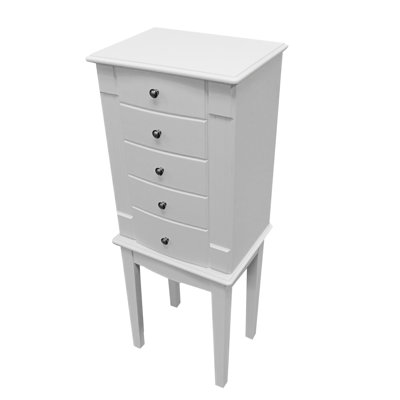 Mele Vanna Jewelry Armoire in White