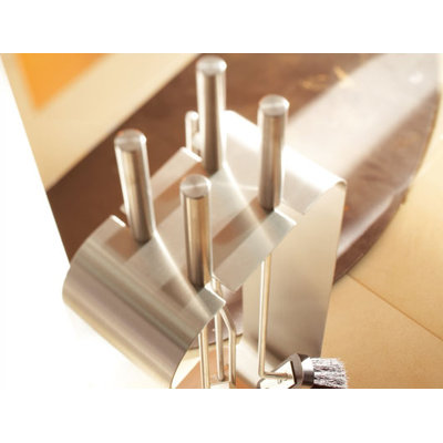 Blomus Bebop 4 Piece Stainless Steel Fireplace Tool Set