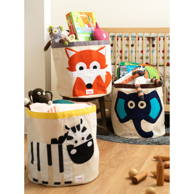 3 Sprouts Zebra Kids Storage Bin