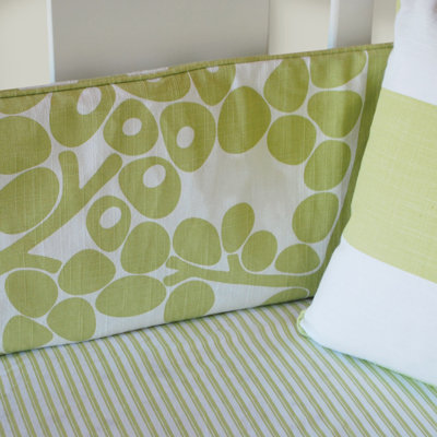 Oilo Modern Berries Bedding Collection in Spring Green