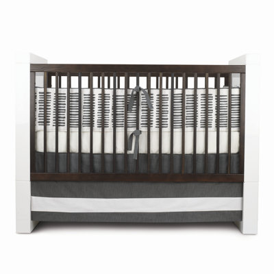 Oilo Sticks Crib Bedding Collection in Pewter