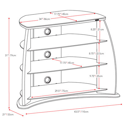 dCOR design Fior 44" TV Stand