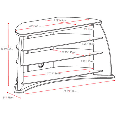 dCOR design Fior 52" TV Stand