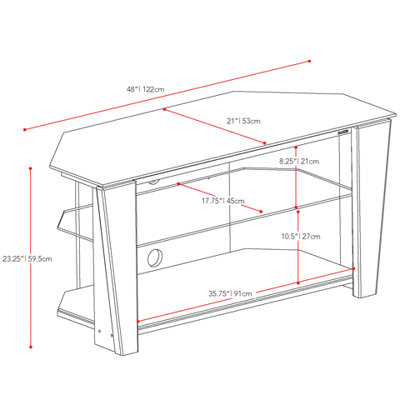 dCOR design Amara 48" Corner TV Stand