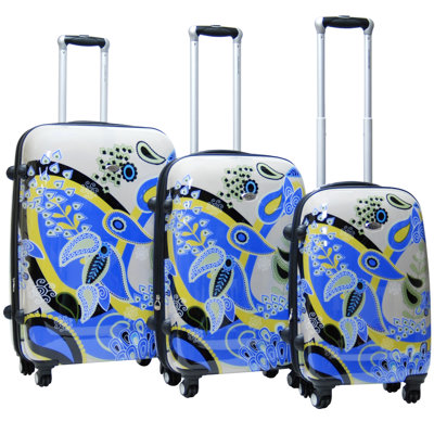 CalPak Woodstock Expandable Hardsided 3 Piece Spinner Luggage Set