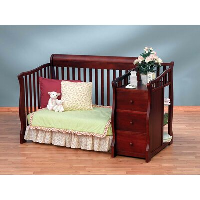 Sorelle Tuscany 4-in-1 Convertible Crib and Changer Combo