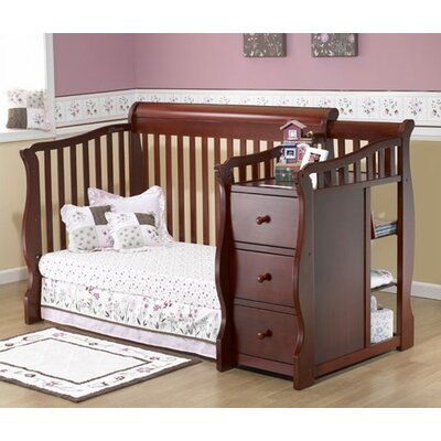 Sorelle Tuscany 4-in-1 Convertible Crib and Changer Combo