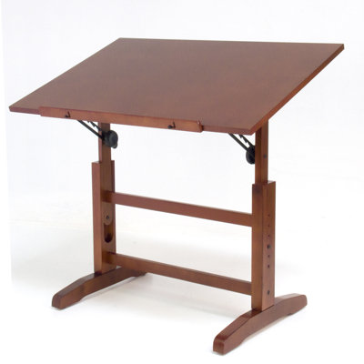 Studio Designs Creative Hardwood Drafting Table and Stool Set
