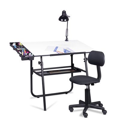 Studio Designs Ultima Four Piece Laminate Drafting Table Set