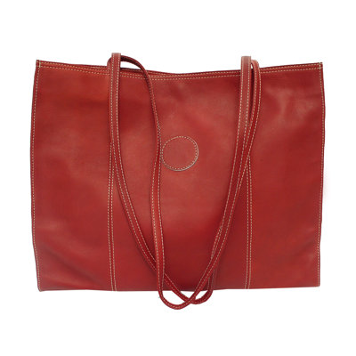 Piel Leather Carry-All Market Shopping Tote