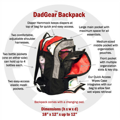 DadGear Basic Backpack Diaper Bag