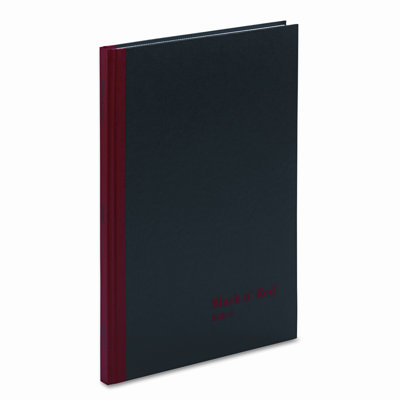 Black n' Red/John Dickinson Casebound Notebook, Ruled, 8-1/4 x 11-3/4, White, 96 Sheets/Pad                                                              