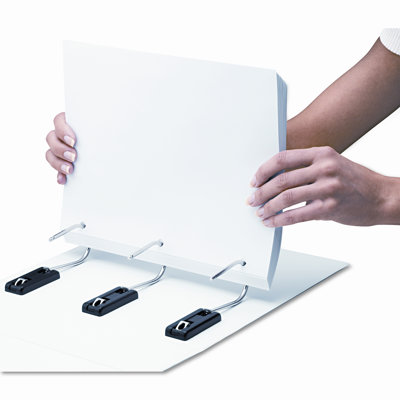 FIND IT Gapless Loop Ring View Binder, 3in Capacity, White                                                                           
