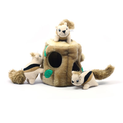 Kyjen Plush Puppies Hide a Squirrel Dog Toy