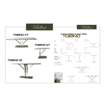 Bellini Modern Living Torino Console Table