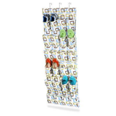24 Pocket Over the Door Shoe Organizer