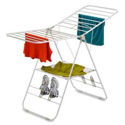 Heavy-Duty Gullwing Drying Rack in White