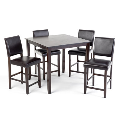 Imagio Home by Intercon Lofts Polyurethane Parsons Barstool in Dark Chocolate