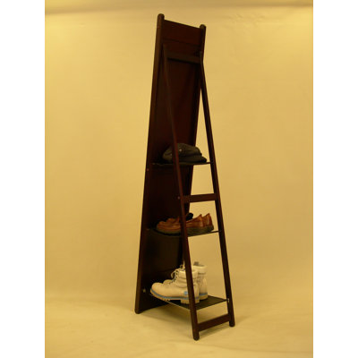 Proman Products Aris Classic Mirror Stand in Rich Mahogany