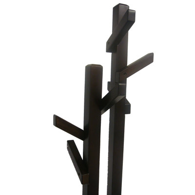 Proman Products Double Tree Coat Rack in Dark Walnut