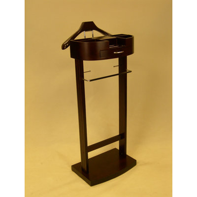 Proman Products Crescent Moon Valet in Dark Walnut