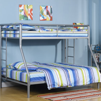 Dorel Home Products Twin over Full Bunk Bed with Built-In Ladder