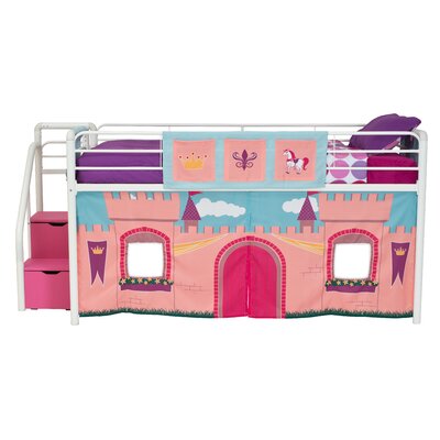DHP Princess Castle Curtain Set for Junior Loft Bed