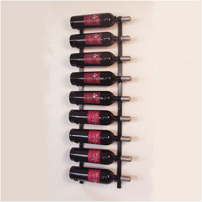 VintageView Platinum Magnum Series 9 Bottle Wall Mounted Wine Rack