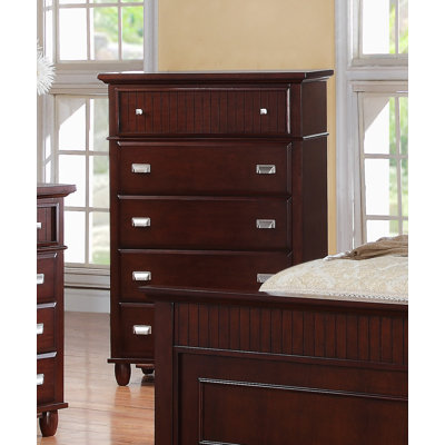 Click To Image : Spencer Cherry 5 Drawer Chest by Greystone Now