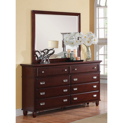 Click To Image : Spencer Cherry 8 Drawer Dresser by Greystone Now