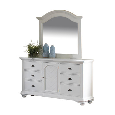 Aden 6 Drawer Combo Dresser and Mirror Set by Greystone -image