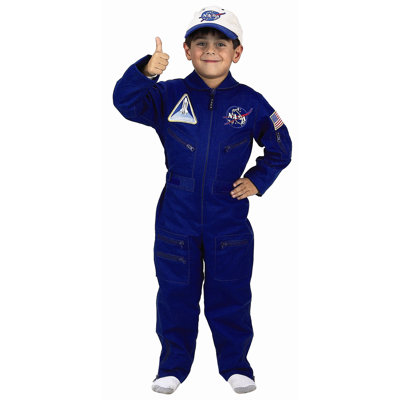 Flight Suit with Embroidered Cap Costume