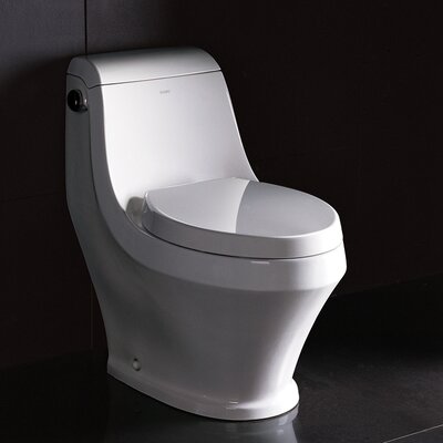 Adonis Contemporary 1.6 GPF Elongated 1 Piece Toilet