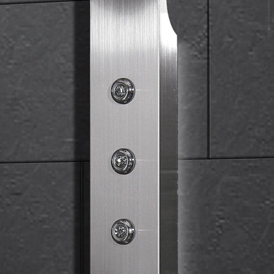 Ariel Bath Stainless Steel Thermostatic Shower Panel