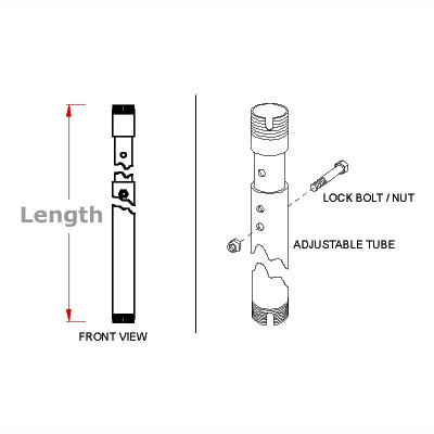 Peerless Adjustable Extensions for Peerless Ceiling Mounts