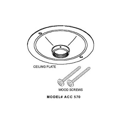 Peerless Round Structural/Finished Ceiling Plate