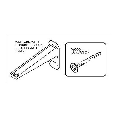 Peerless 18" Jumbo 2000 Mount Wall Arm-Single Arm