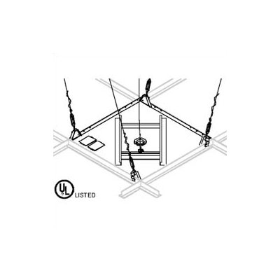 Peerless Suspended Ceiling Plate for Jumbo Mounts,
