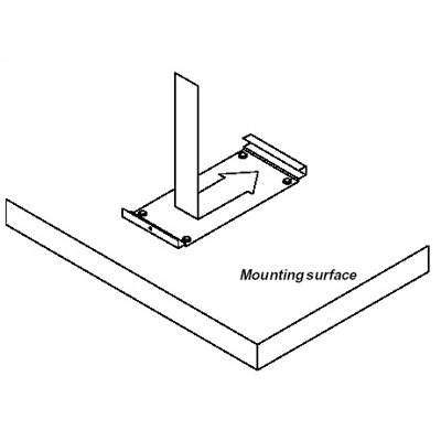 Peerless Desktop VCR Mount with Security Lock