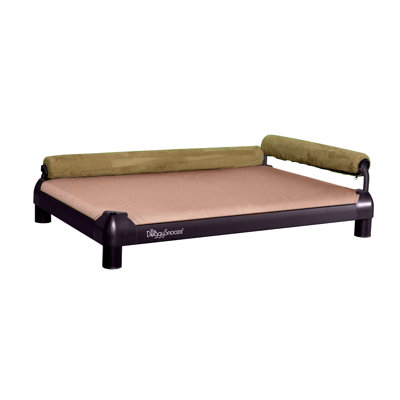 SnoozeLounge Dog Bed with a Black Anodized Frame