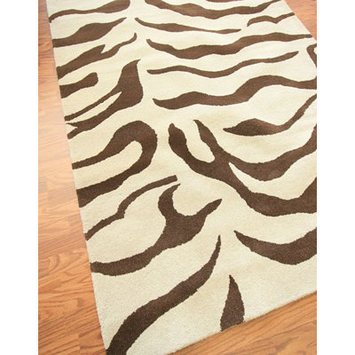nuLOOM Safari Zebra Brown Rug