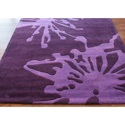 nuLOOM Barcelona Flower Burst Purple Rug