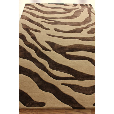 nuLOOM Moderno Zebra Brown Rug
