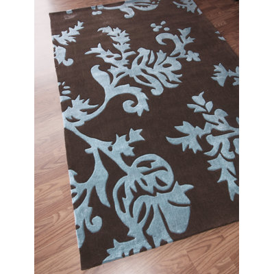 nuLOOM Cine Paisleys Brown/Blue Rug