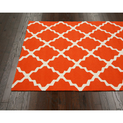 nuLOOM Homestead Orange Lannah Trellis Rug