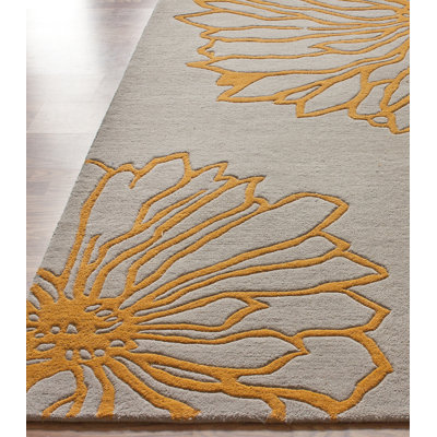 nuLOOM Gradient Yellow Floral Rug