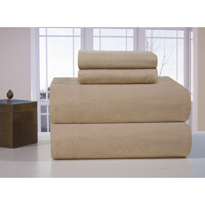 Heavy Weight Full Flax Flannel Sheet Set