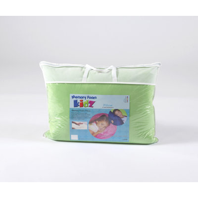 Memory Foam Kidz Standard Pillow in Green