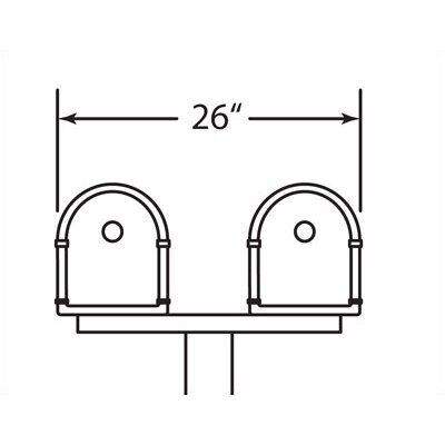 Architectural Mailboxes Oasis Duo Double Column Mounted Mailbox